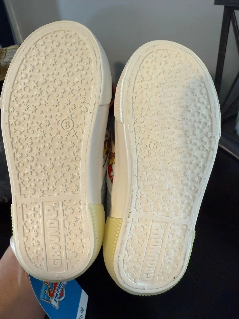 Paw Patrol toddler Kids Slip-On Sneakers in White with Character print